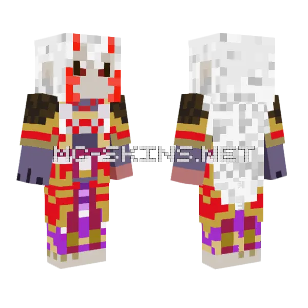 Ibaraki Douji Minecraft skin, front and back