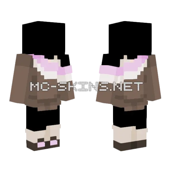 Ice Cream Boy Minecraft skin, front and back