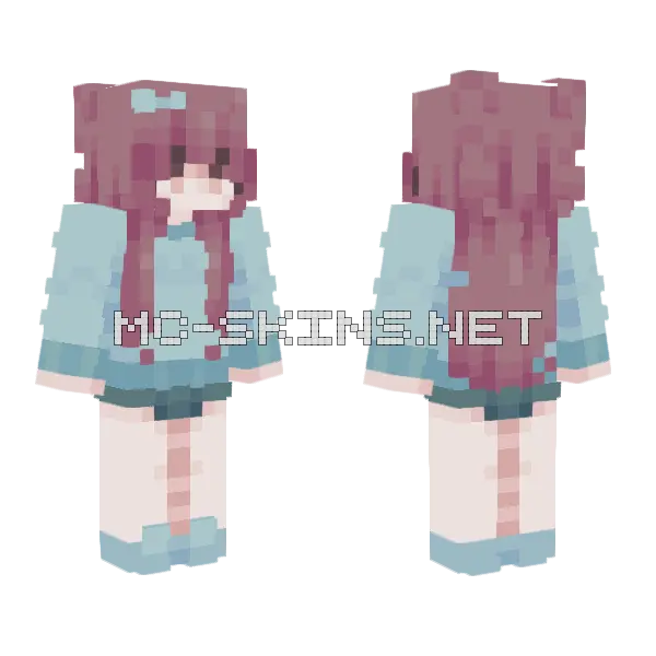 Ice Water Rce Minecraft skin, front and back