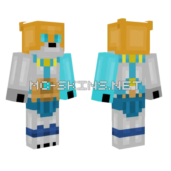 Icebite Minecraft skin, front and back