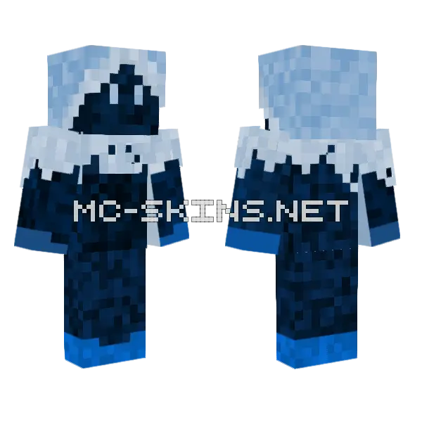 Icecada Soldier The 100 Minecraft skin, front and back