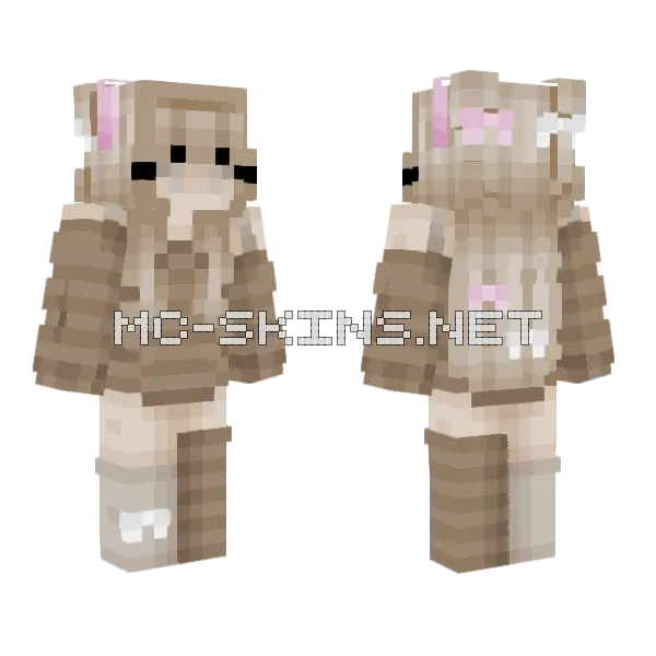 Iced Latte SF 13 Minecraft skin, front and back