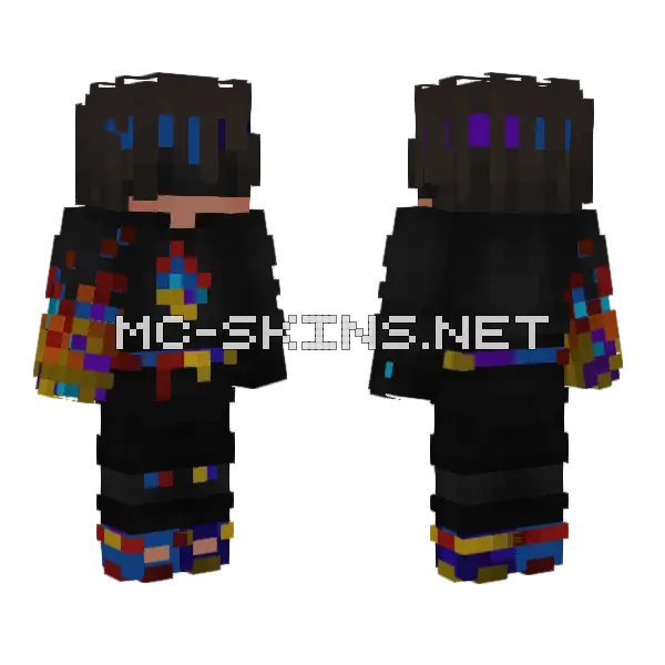 Icefrags Boy Minecraft skin, front and back