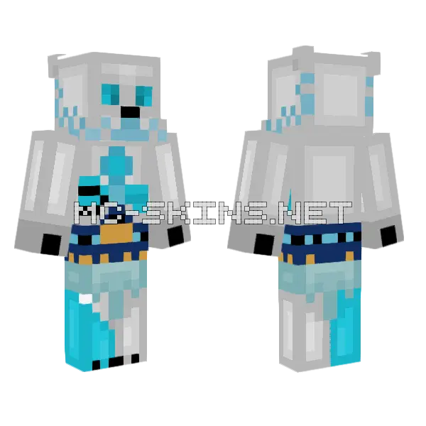 Iceklaw Skin Minecraft skin, front and back