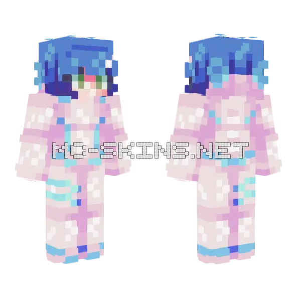 Ichigo 015 Minecraft skin, front and back
