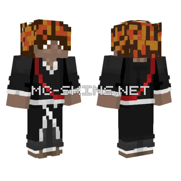 Ichigo But Me Minecraft skin, front and back