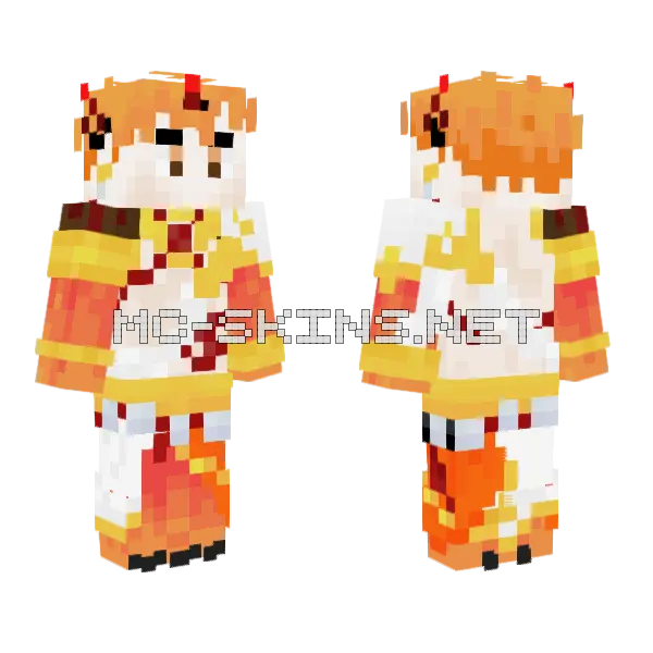 Ichigo Spirit Minecraft skin, front and back
