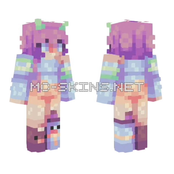 Icy Ce Minecraft skin, front and back