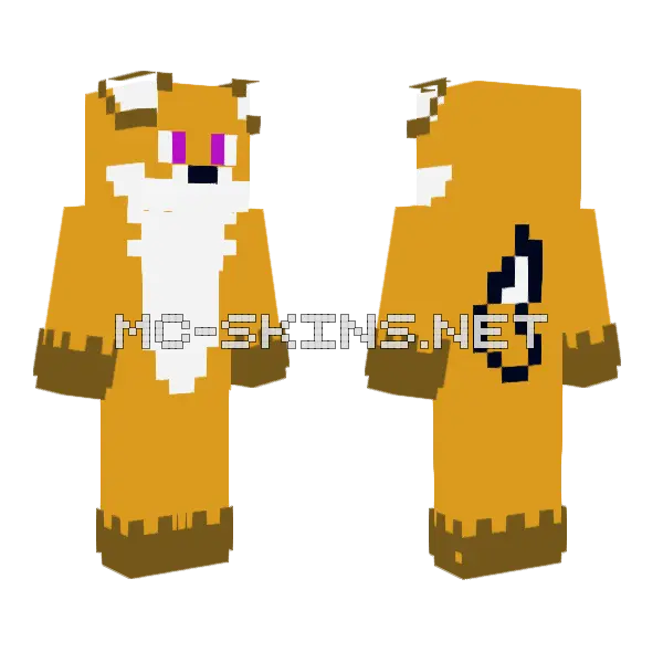 Icy Neon Titan Minecraft skin, front and back