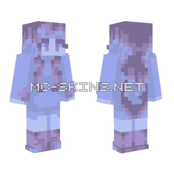 Icy Night Ce Minecraft skin, front and back