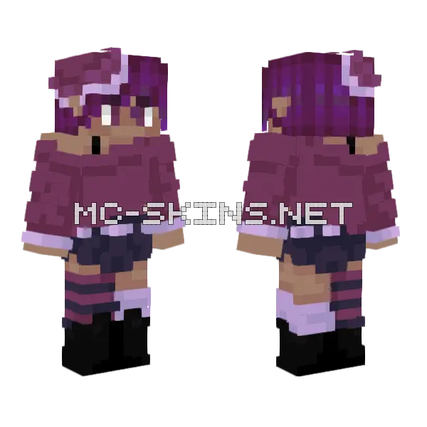 Idk I m Bored Minecraft skin, front and back