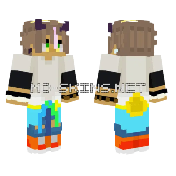 Idk Thought It Was Cool Minecraft skin, front and back