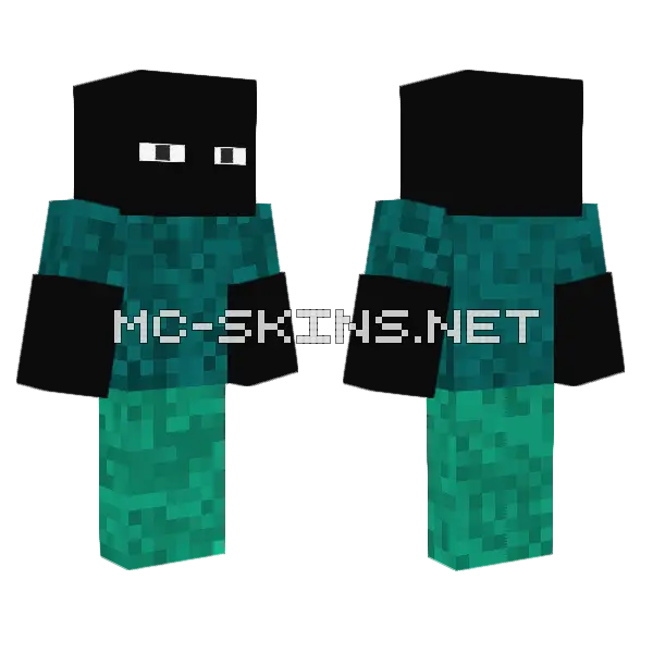 Idk371 Black and Teal, front and back