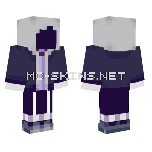 Idutshane Sans V2 Minecraft skin, front and back