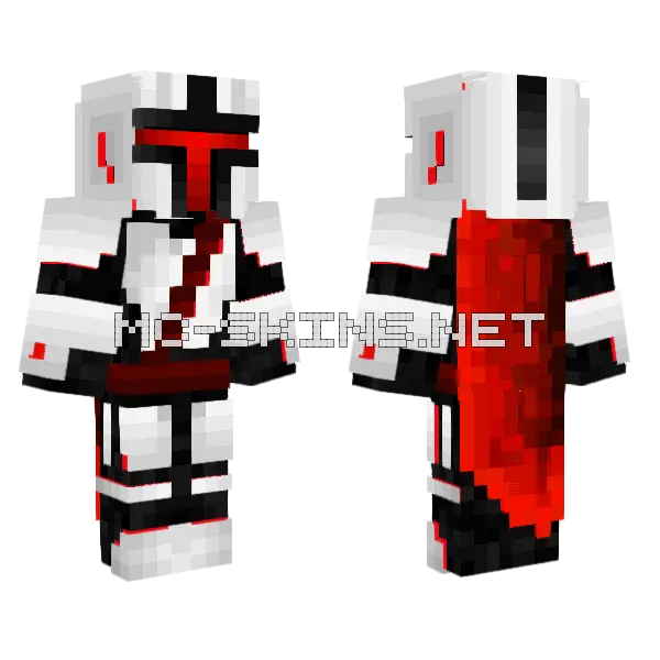 If I Was Mando Minecraft skin, front and back