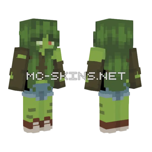 If I Were A Zombie Minecraft skin, front and back