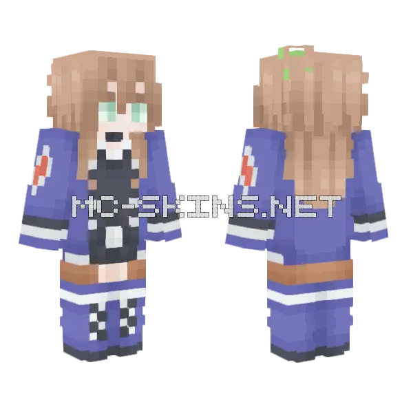 Iffy Hdn V3 Minecraft skin, front and back