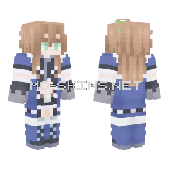 Iffy Sdn V2 Minecraft skin, front and back