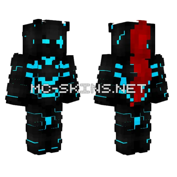 Igris Minecraft skin, front and back