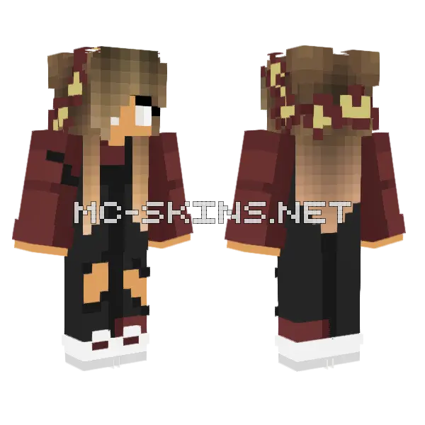 iiaquablu Girl Skin Minecraft skin, front and back
