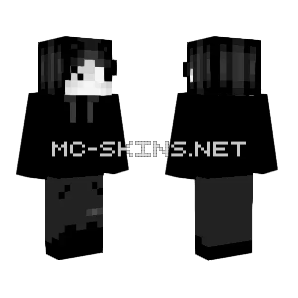 Iidax Minecraft skin, front and back