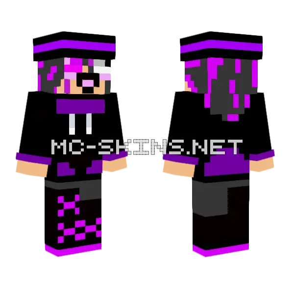Iidonnutplays Renderpen Minecraft skin, front and back