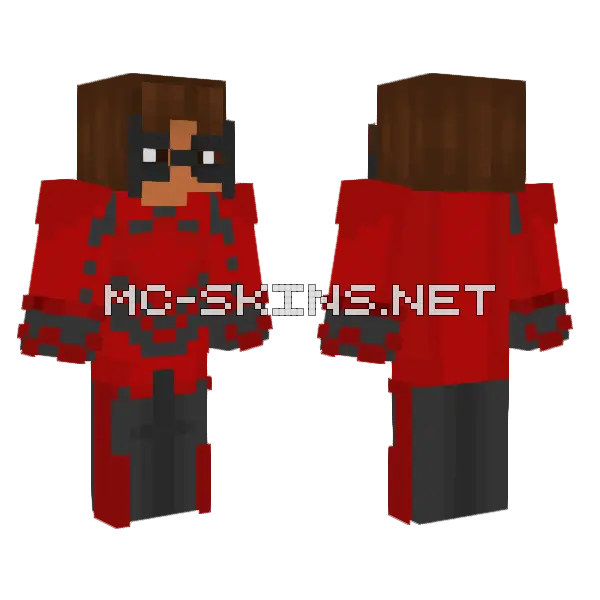 Ij Damian Mask Minecraft skin, front and back