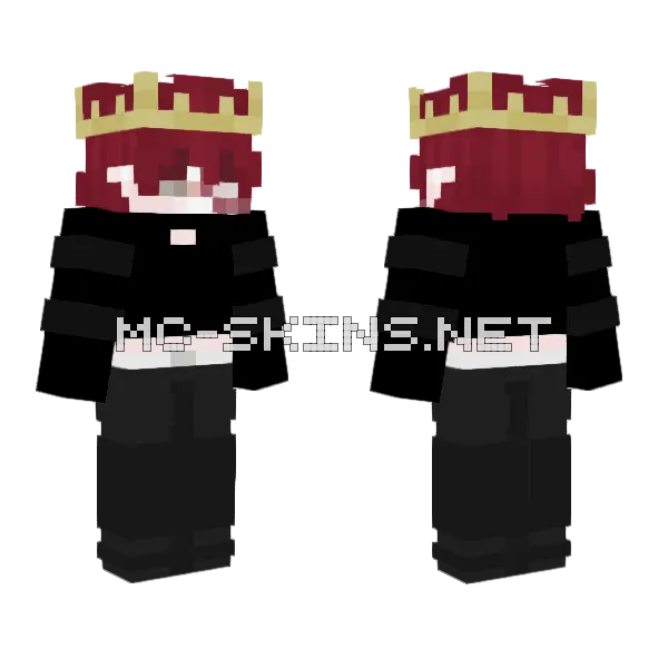 Ijbiij Black Suit Minecraft skin, front and back