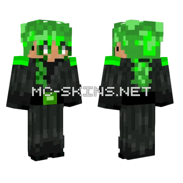 Iliasa Minecraft skin, front and back