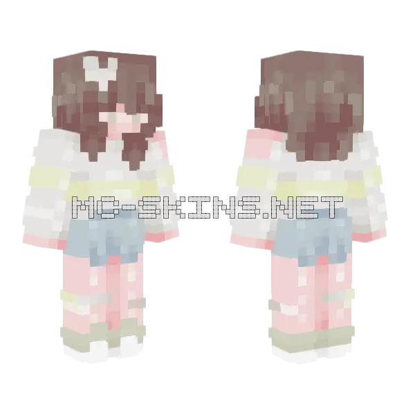 I'll Be Waiting For Love Minecraft skin, front and back
