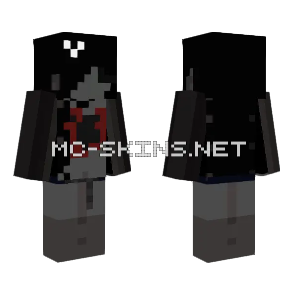 I'll Wait Till The End Minecraft skin, front and back