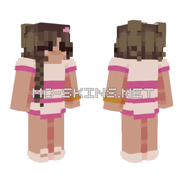 Im My Own Valentine Minecraft skin, front and back