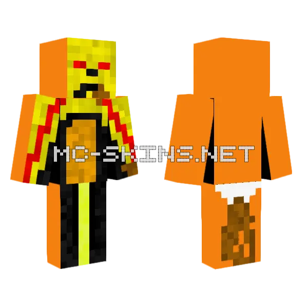 I'm Not Even Sure Minecraft skin, front and back