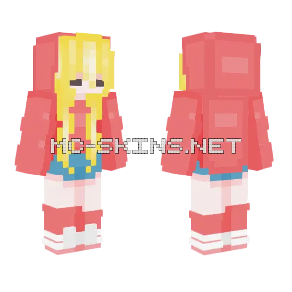 Im Not Tired Am Totally Fine Minecraft skin, front and back