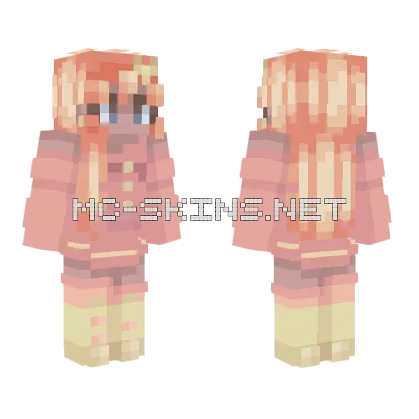 Imagine Te Minecraft skin, front and back
