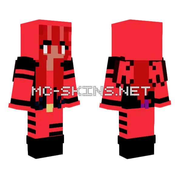 Imdemonhero V3 0 Minecraft skin, front and back