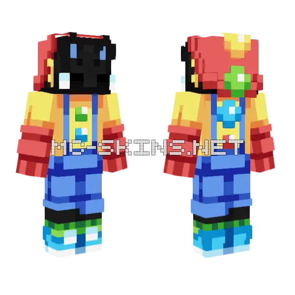 Immature Hive Style Ob Minecraft skin, front and back