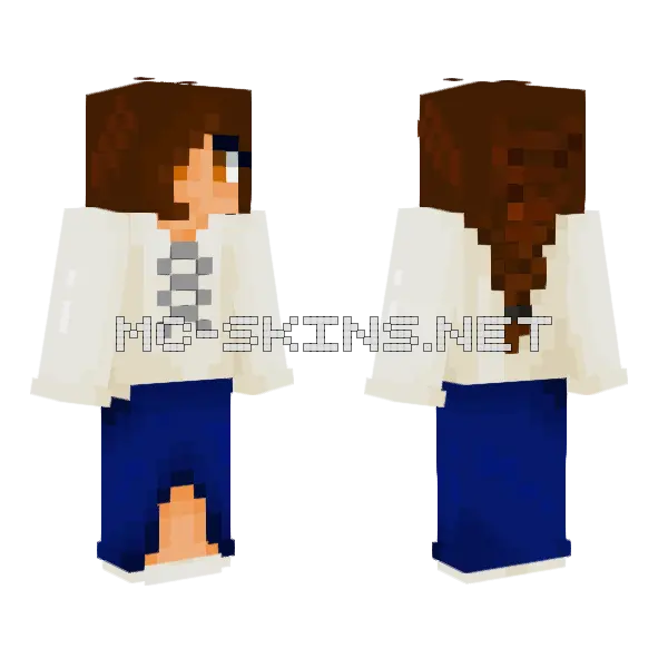 Imogen Servant Girl Minecraft skin, front and back