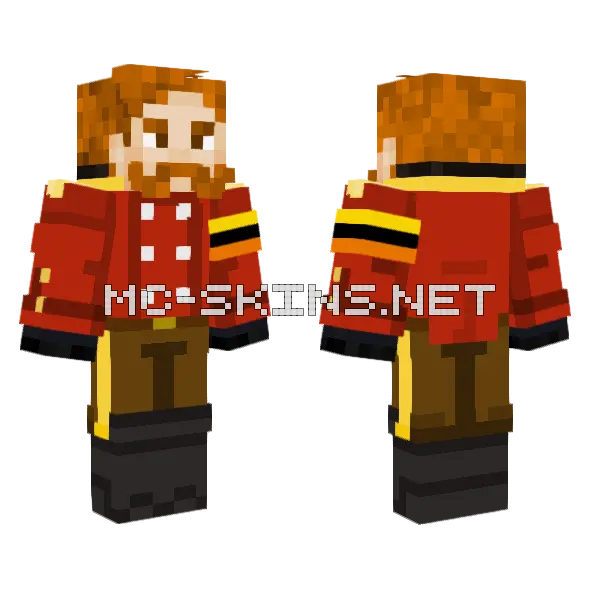 Imperial Ginger Minecraft skin, front and back