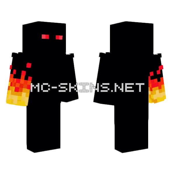 Improved Aura Man Minecraft skin, front and back