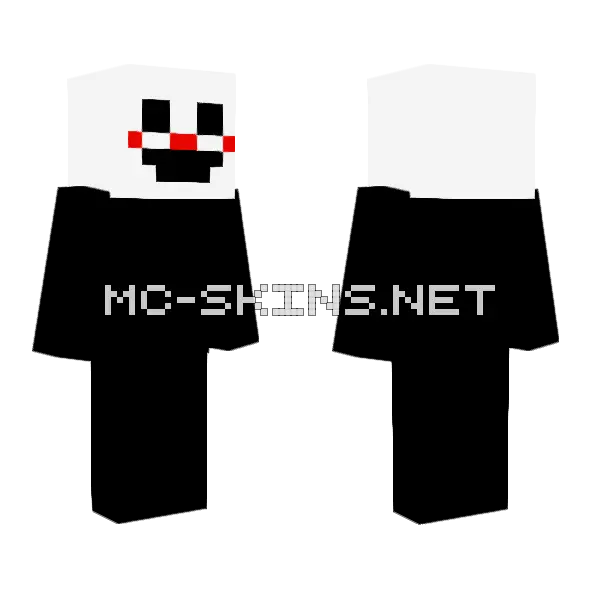 Improved John Wade Mask Minecraft skin, front and back