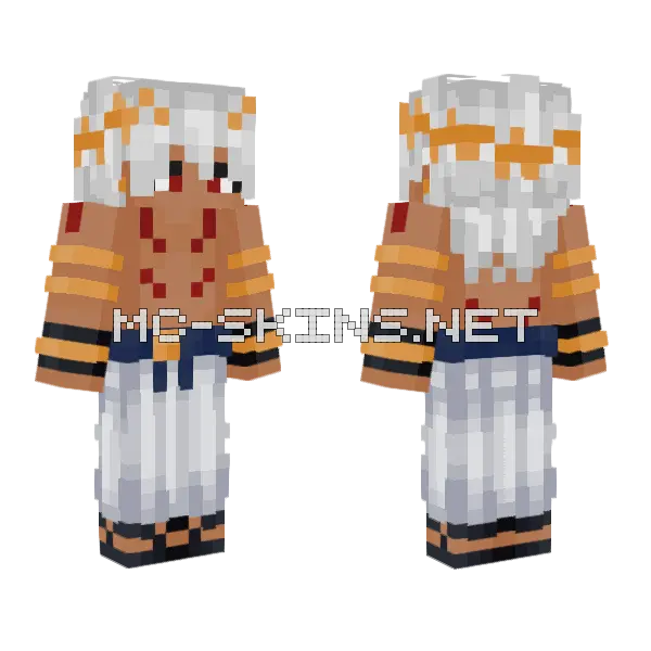 Imu Sukuna Mashup Minecraft skin, front and back