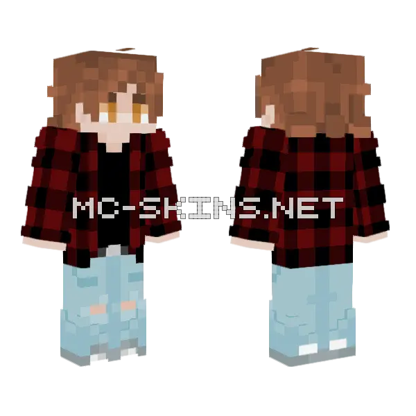 In A Moonlit Forest Minecraft skin, front and back