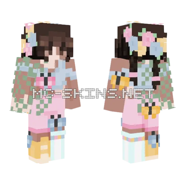 In The Garden Rce Minecraft skin, front and back