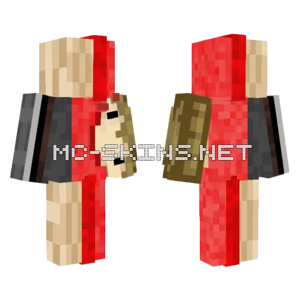 In The Jumbler Minecraft skin, front and back