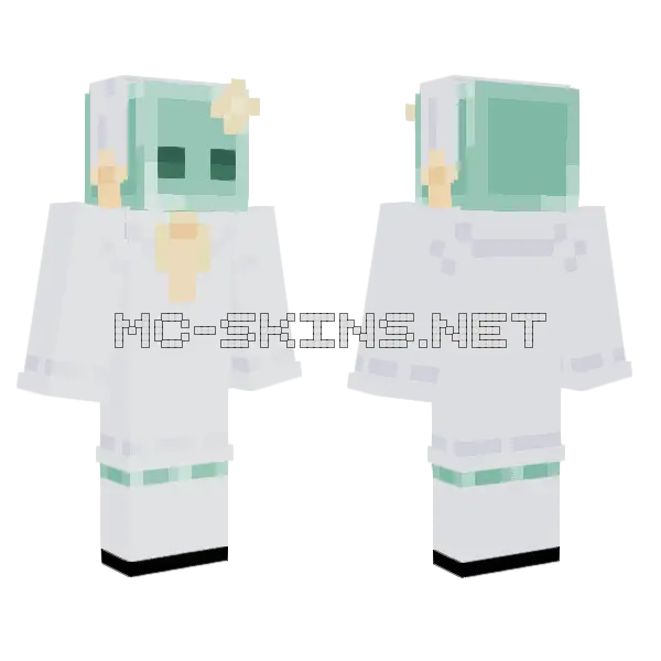 In The Meadow Minecraft skin, front and back