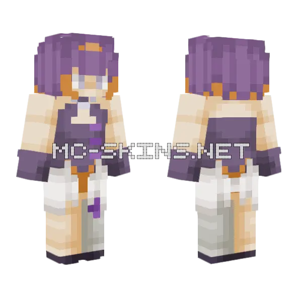 Ina Minecraft skin, front and back