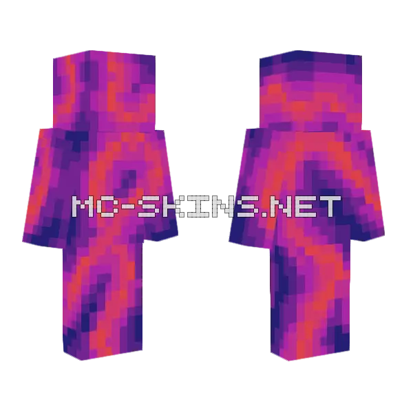 Incandescent Pattern Skin Minecraft skin, front and back