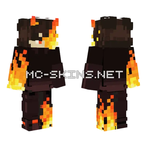 Incxndiary Fixed 2 Minecraft skin, front and back