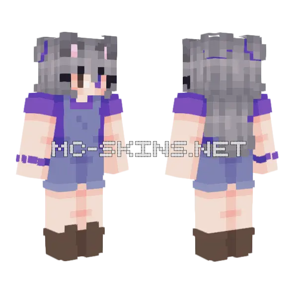 Indigo Ob Used Minecraft skin, front and back